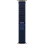 Apple 49mm Blue Trail&nbsp;Loop&nbsp;-&nbsp;M/ L - Natural Titanium Finish