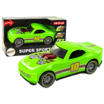 LEAN Toys Car 1:14 Car Green Sports Sound Lights Vehicle