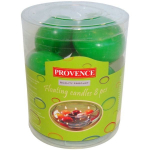 PROVENCE Candles Ball Green &Oslash;4.5x3cm 8pcs