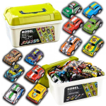 LEAN Toys Set of springs in a suitcase, 30 pcs. Cars