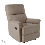 Evelekt Recliner armchair GUSTAV with manual mechanism, dark beige