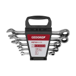Gedore Gedore Red ring ratchet open ended spanner set, 5 pieces, spanner&nbsp;(chr