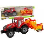 LEAN Toys Red Tractor with Orange Cultivator Drive