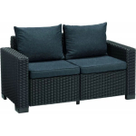Keter California 2 Seater Sofa Grey