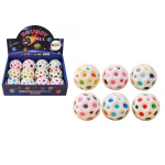 LEAN Toys Space Ball for Bouncing and Kneading with Dimples White 7cm