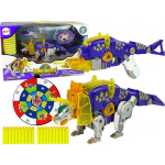 LEAN Toys LeanToys Dinobots 2-in-1 Dinosaur Arrow Gun Purple Tricera