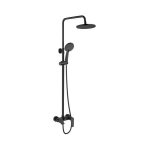 INVENA SHOWER COLUMN DOKOS W BATH MIXER BLACK