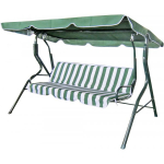 BESK 3-place striped green/ white