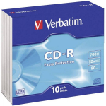 Verbatim CD-R 80/ 700MB 52X extra protection 10pack slim box