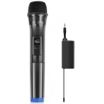 Puluz PU628B UHF Wireless Dynamic Microphone with LED Display (Black)