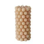 Boltze Candle Home Pearls brown 14x7x7cm