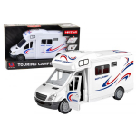 LEAN Toys Car Camper White Lights Sounds Opening Doors