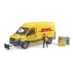 Bruder MB Sprinter DHL with driver, model vehicle (yellow)