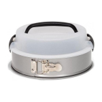 Patisse Patisse jump shape with carrying lid 24 cm silver steel