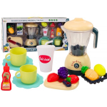 LEAN Toys Electric Blender Set, Fruits for Slicing, Lights, and Sounds
