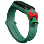Fusion Accessories Xiaomi Mi Band 5/ 6 Green Xmas Bell