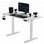 SENSE7 Electric Gaming Desk Nojo White 120x60 cm