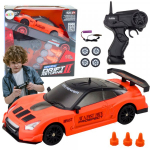 LEAN Toys Remote Controlled R/ C Sports Car 1:24 Orange Interchangeable Wheels
