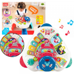 LEAN Toys Interactive Educational Table With Steering Wheel Triangular Colored