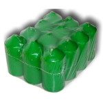 PROVENCE Candles Dark Green &Oslash;4x8.5cm 12pcs