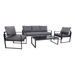Evelekt Set LEIPZIG table, sofa, 2 chairs