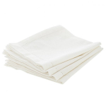 JJA NAPKIN CHAMBRAY WHITE 40X40X4