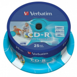 Verbatim CD-R 700MB Wide Printable Cake Box 25