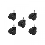 Malatec Malatec Office chair casters - 5pcs - black