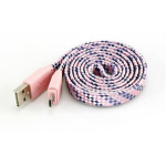 Sbox USB->Micro USB 2.0 M/ M 1m Colorfull rose blister