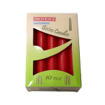 PROVENCE Table Candle Red &Oslash;2x17cm 10pcs