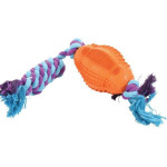 ZOLUX Zolux Rugby rubber ball with string 11 cm