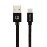 Swissten "Textile Quick Charge 3.1 USB-C 3.0M" Black