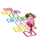 LEAN Toys Floor Stickers Numbers 1-10 Educational For Hopscotch