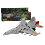 LEAN Toys Military Fighter F35 Driving Lights Sounds Gray