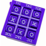 LEAN Toys Tic Tac Toe Game 4.5 cm Purple