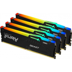 Kingston Fury Beast RGB Black 4x16GB DDR5 6000MHZ DIMM KF560C40BBAK4-64