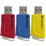 Verbatim 3 x 16GB Store &reg;n&reg; Click USB 3.2 Blue/ red/ yellow
