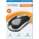 MANHATTAN MH3 Classic Optical Desktop Mouse Black/ Silver