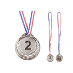 LEAN Toys Silver Medal Second Place Prize Trophy Zinc 6.5cm