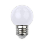 AVIDE E27, G45, 1W, 30Lm, 200&deg;, white