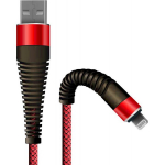Fusion Accessories "Fishbone USB-A to Lightning 30W / 3A / 1.5m" Red