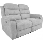 Evelekt Recliner sofa MIMI 2-seater with electric mechanism Silver