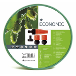 Cellfast " Cellfast Economic 3/ 4"" garden hose 20m with 3/ 4"" straight sprinkle