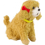 LEAN Toys LeanToys Interactive Dog Poodle Plush Dog Bark Moves Tail