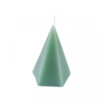 Homea Candle pyramid green 12x7x7cm