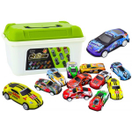 LEAN Toys Set of springs in a suitcase 50 pcs. Cars