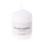 Home Styling Collection Candle pillar white 9x7cm