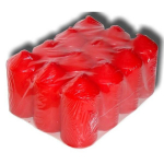PROVENCE Candles Red &Oslash;4x8.5cm 12pcs