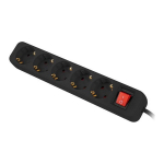 Lanberg Lanberg PS1-05F 5 socket power strip 1.5 m black (PS1-05F-0150-
