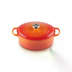 LE CREUSET Cast iron pot oval 27cm / 4.1L Orange
